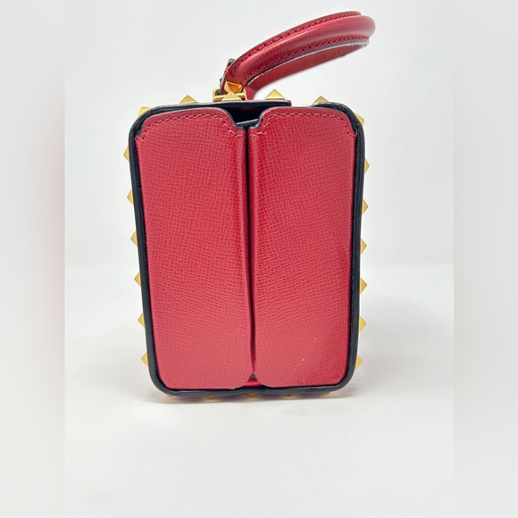 Valentino Garavani Lim. Edi. Alcove box bag in feat gld rockstuds & cross strap - Picture 10 of 14